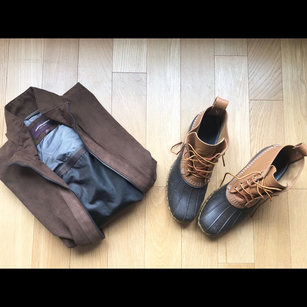 NW/OT Johnston & Murphy Jacket Coat Brown - M